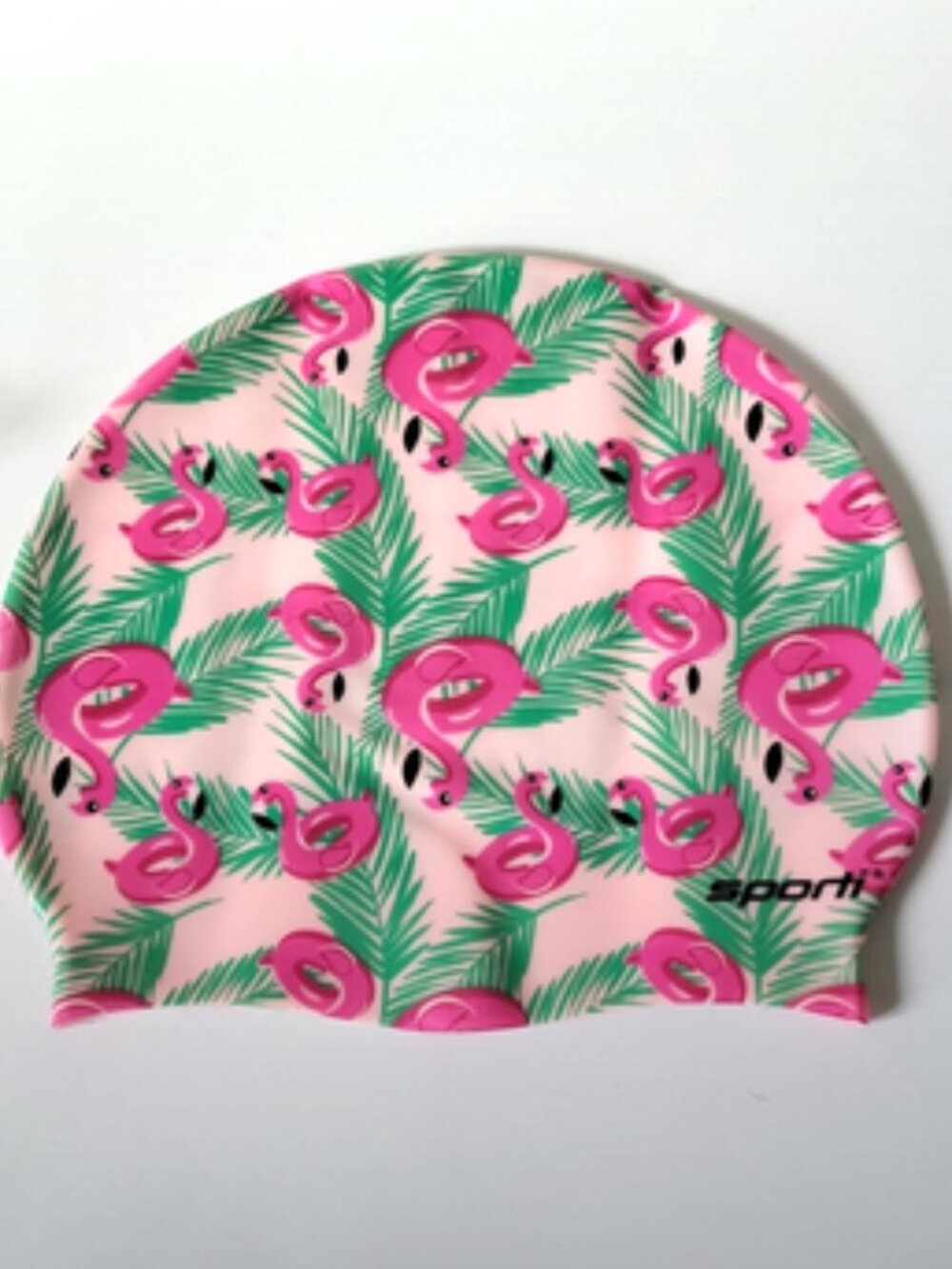 Sporti Swim Cap Flamingo Floaties Silicione Swim Cap